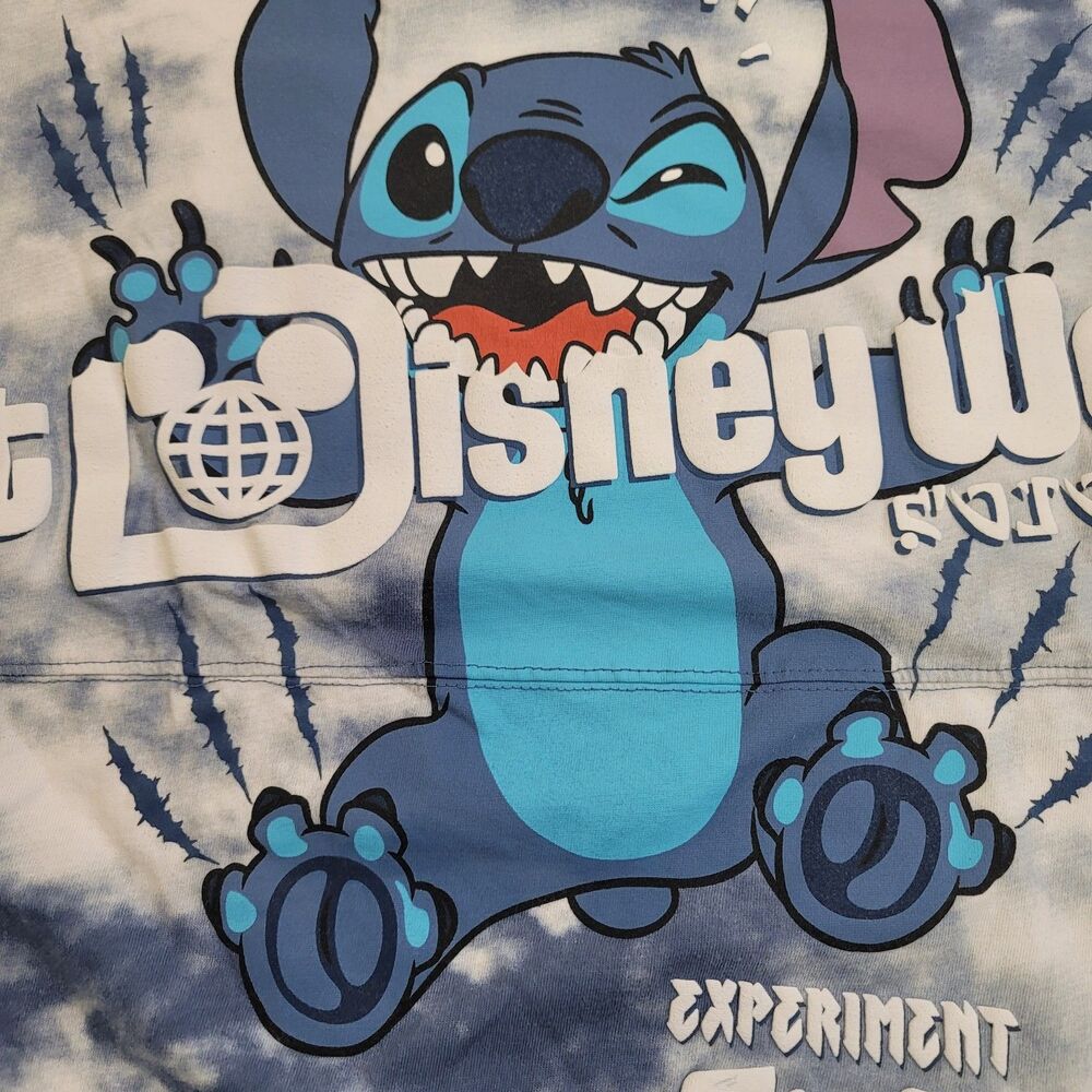 Walt Disney World Spirit Jersey Lilo & Stitch Experiment 626 Blue Long Sleeve XS